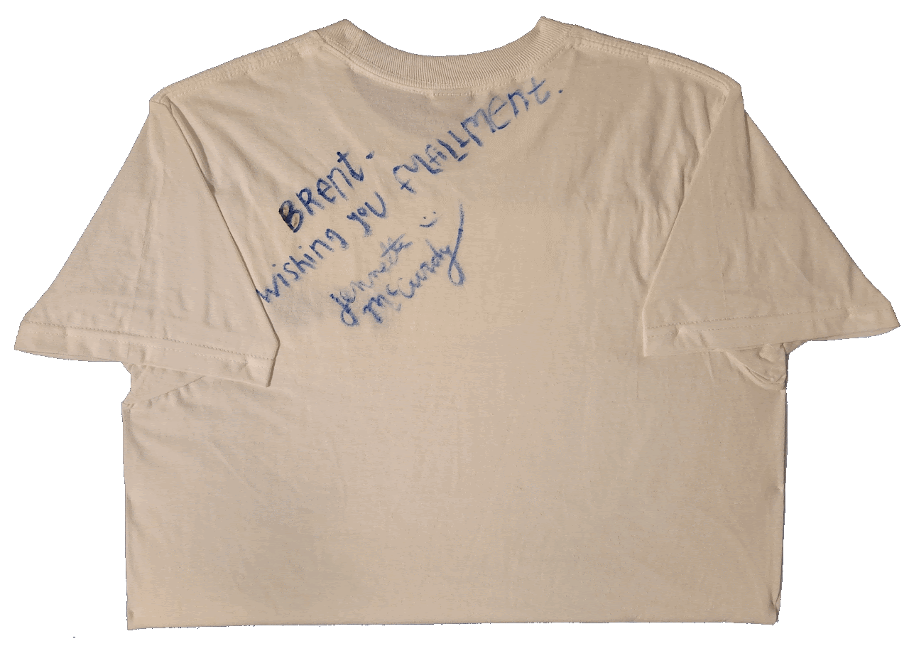 Jennette McCurdy signed shirt for Brent